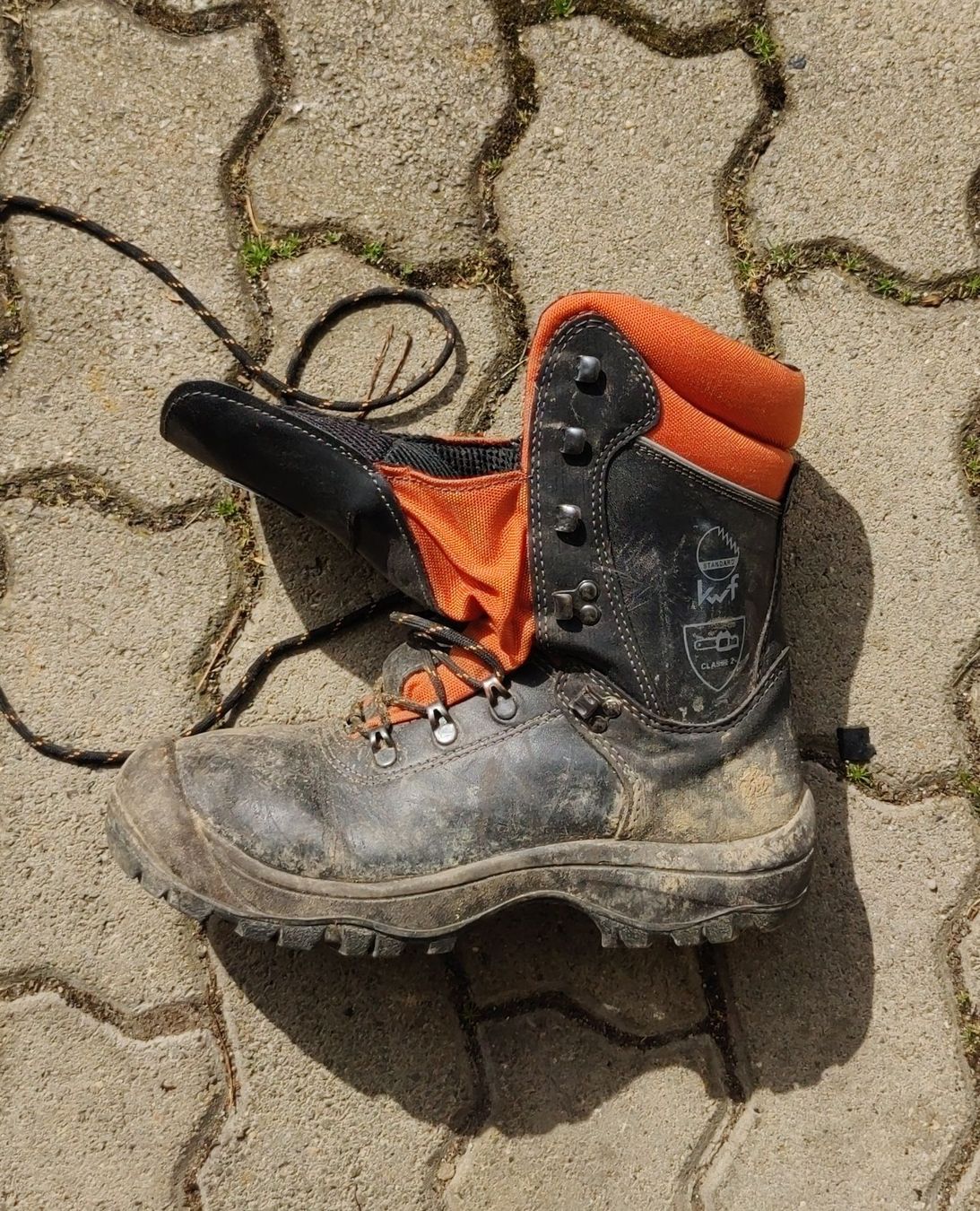 Scarpe da uomo: Robuste Forstarbeiter Schuhe, Arbeitsschuhe Grösse 43 – Usato da Rheinau venduto da gastaccount