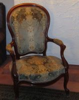 Jugendstil Stuhl mit 2 Rollen 1860