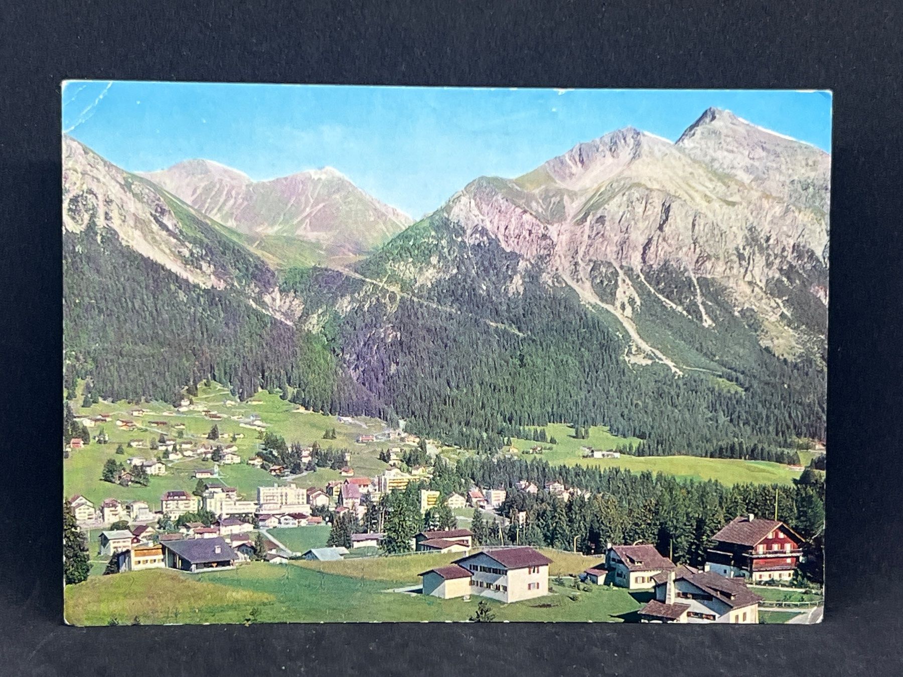 Cartoline postali: Lenzerheide, 1500 m.ü.M. mit Lenzerhorn – Usato da Widnau venduto da Brusi9