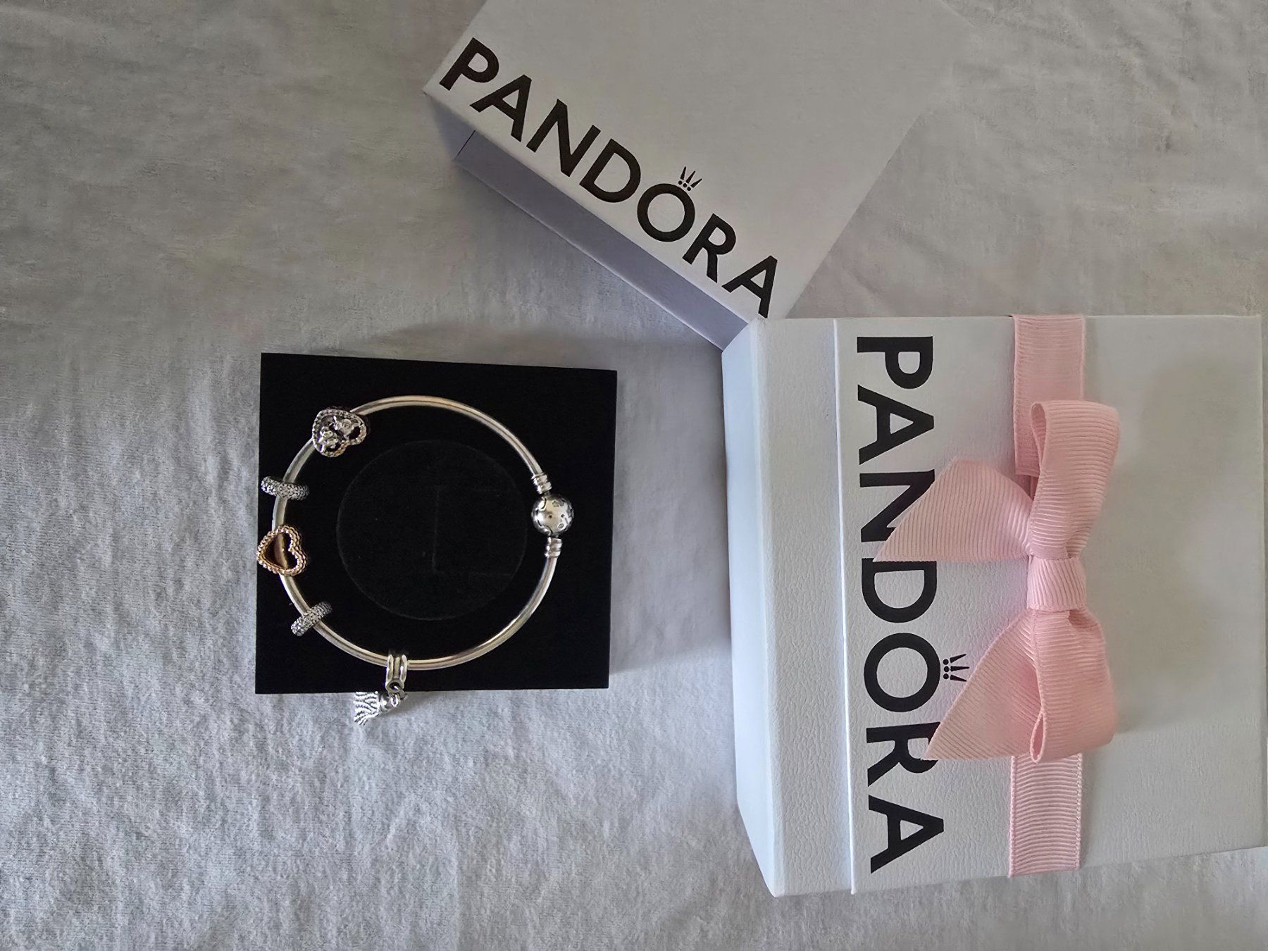 Pandora Bracelets: Orginal Pandora Armband mit Anhänger – Neuf (Voir description) à Klingnau par GiiNii95