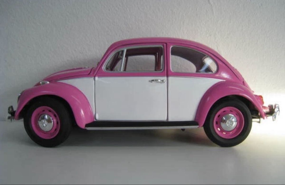 Volkswagen Modellini d'auto: VW Käfer Modellauto, rosa/weiss, – Nuovo (secondo la descrizione) da Basel venduto da Zomeg 3
