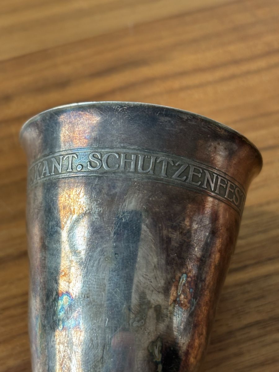 Sonstiges zum Sammeln & Seltenes: Schützenbecher 1926 silber – Gebraucht aus Neuenhof von redballexpress 2