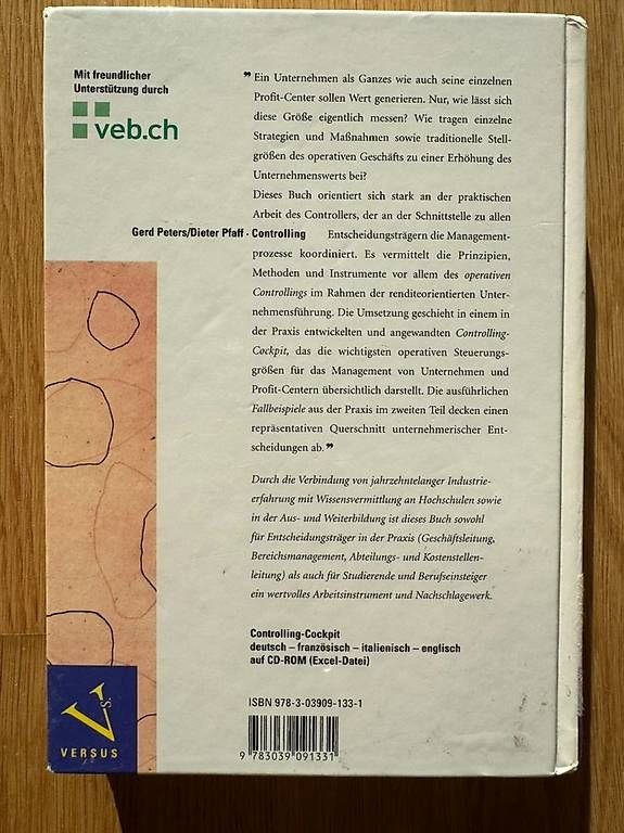 Livres: Controlling Methoden und Techniken - Peters Pfaff – D'occasion à Zug par jonasg 1