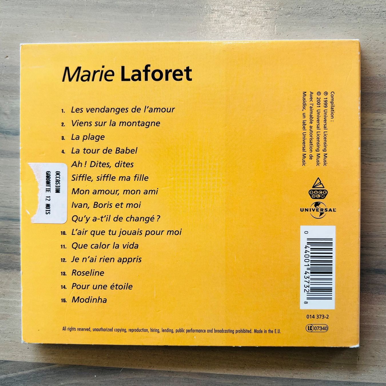 CD: CD Marie Laforet – Usato da Endingen venduto da chocosweet 1
