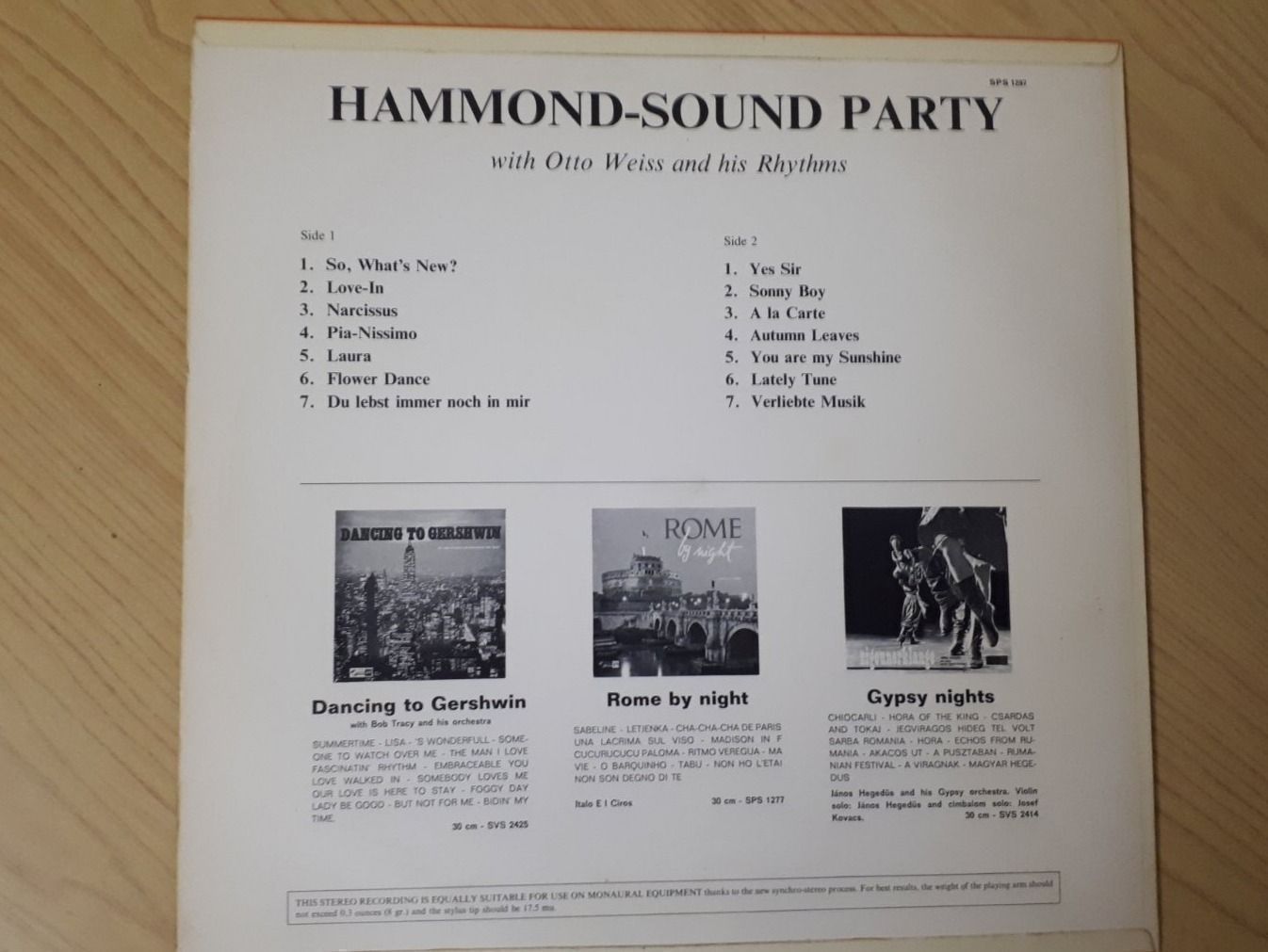 Dischi in vinile: Hammond Party LP – Usato da Liestal venduto da Stephanoceras1 1