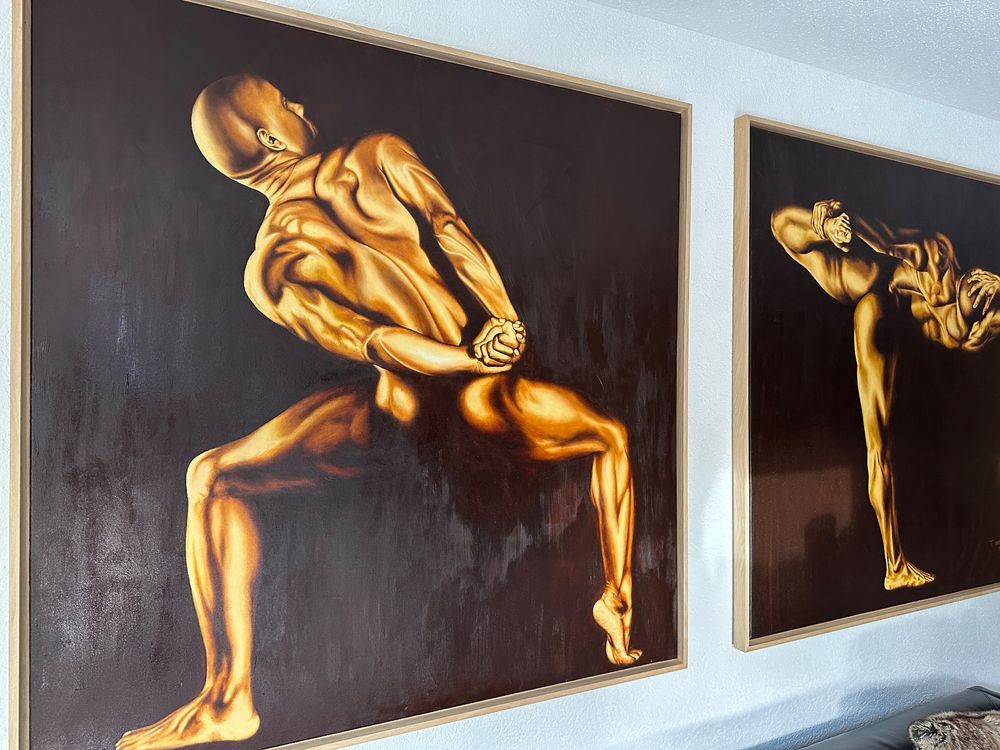 Dipinti: Zwei Original öl Bilder auf Leinwand – Usato da Neunkirch venduto da internet-shop 3