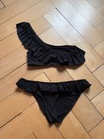 Bikini schwarz mit Volants M