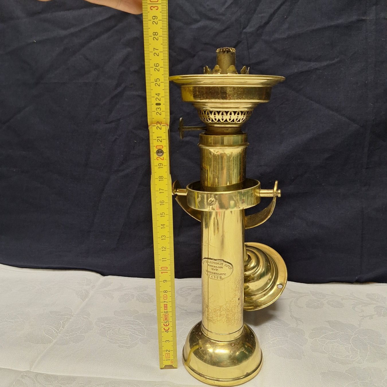 Lampen: Messinglampe G.V. Harnisch, Denmark – Gebraucht aus Winterthur von Goldpipau 8