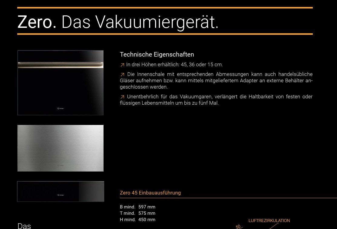 Elettrodomestici da cucina: Irinox Vakumiergerät Zero 15, schwarzes Glas – Nuovo (secondo la descrizione) da Bassersdorf venduto da COOL-AG 6