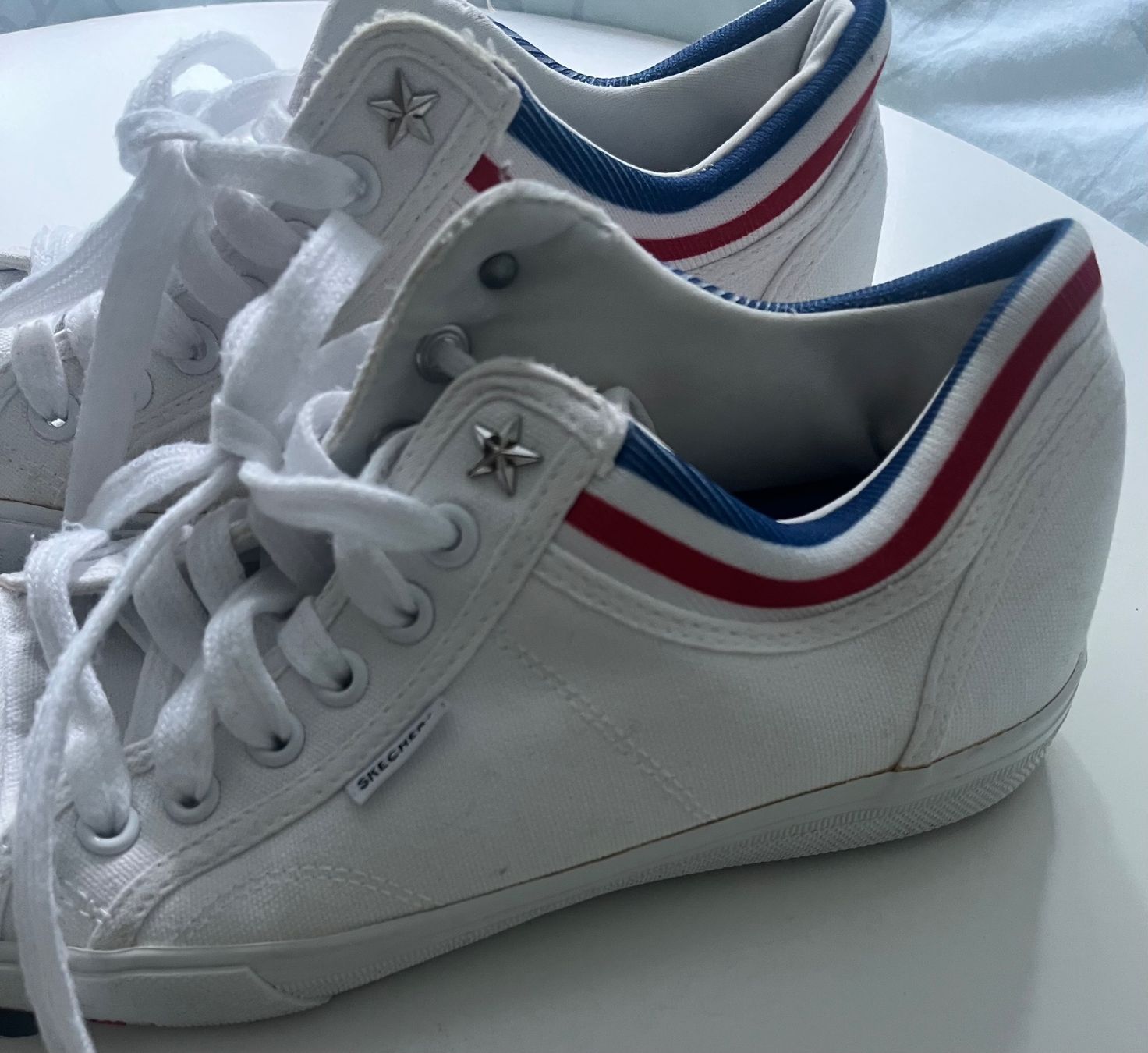 Skechers Damenschuhe: Skechers Sneaker weiss Gr. 38 – Gebraucht aus Baden von Sandra148 5