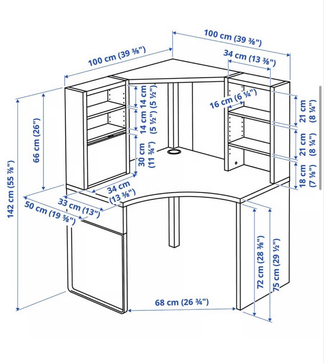 Scrivanie: Eckpult Ikea MICKE – Usato da Gerlafingen venduto da tbnl02 3