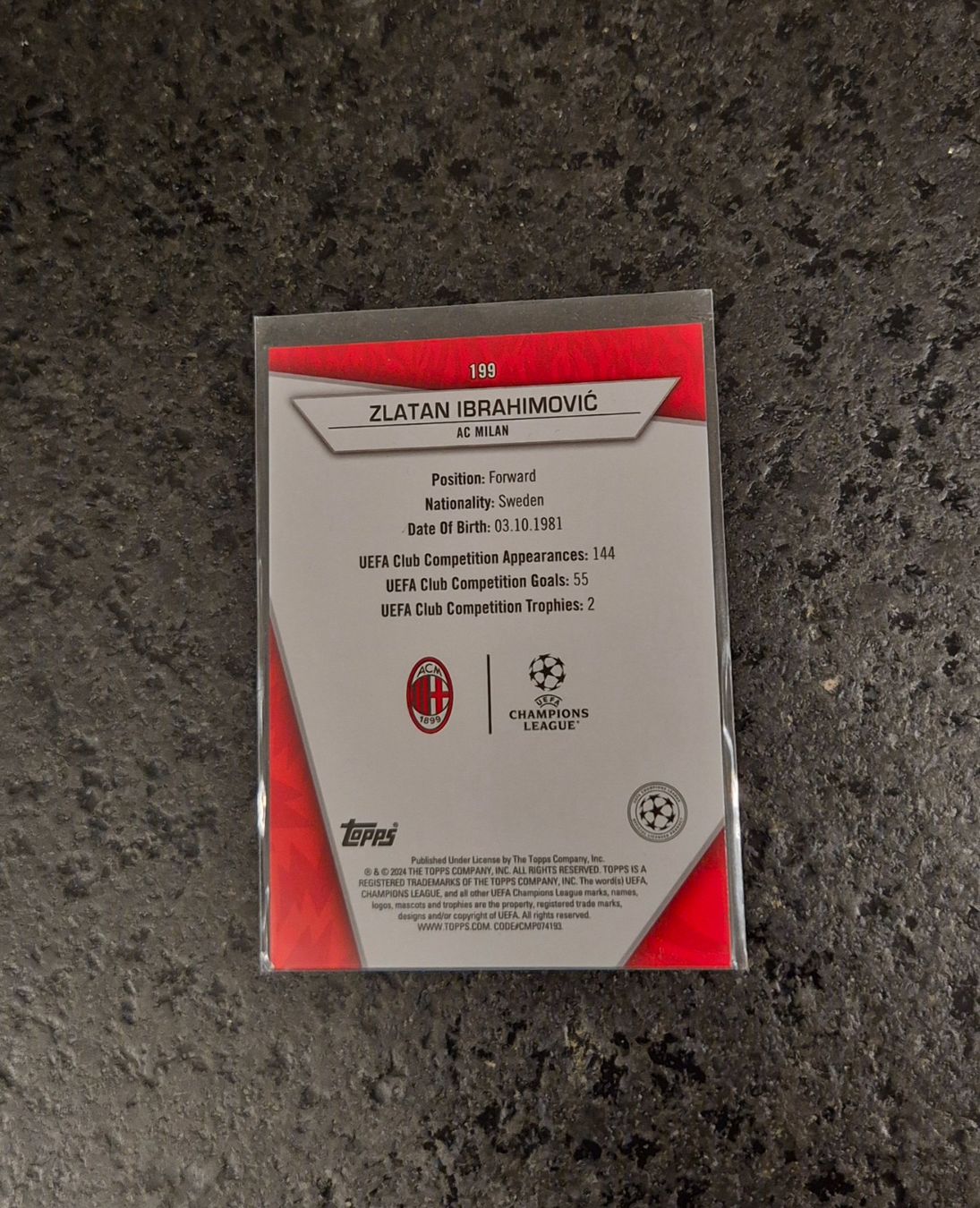 Topps Carte collezionabili: Zlatan Ibrahimovic - AC Milan - Topps – Nuovo (secondo la descrizione) da Burg AG venduto da Danoe 1