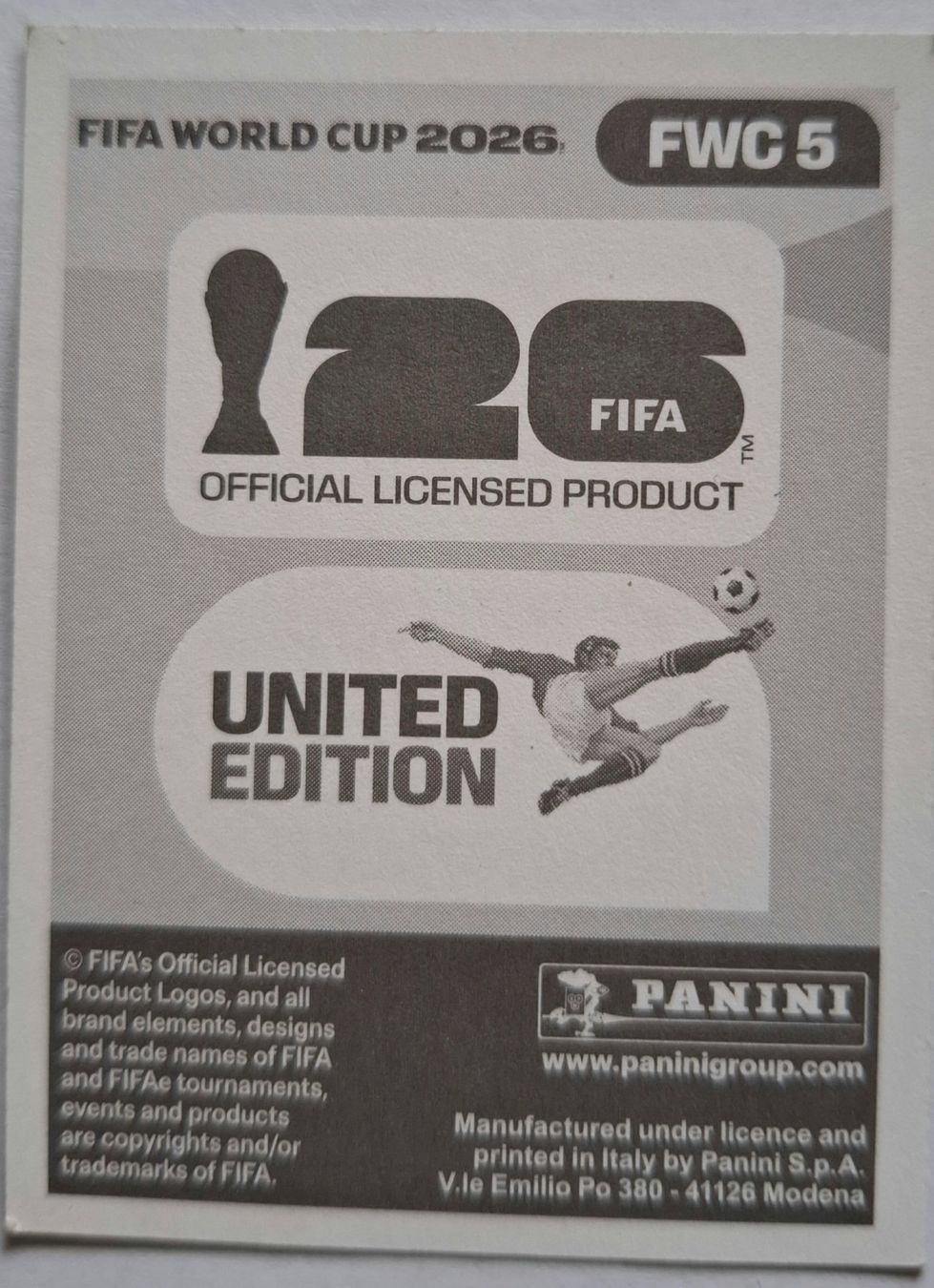 Panini Carte collezionabili: WM 2026 Paninibild Nr. FWC5. – Nuovo (secondo la descrizione) da Rotkreuz venduto da keerthdi 1