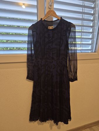 Robe BURBERRY BRIT imprimé bleu et noir taille 38,plutôt 36❤