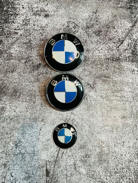 BMW Motorhaube, Heckklappe, Lenkrad Emblem Logo Blau/Weiss