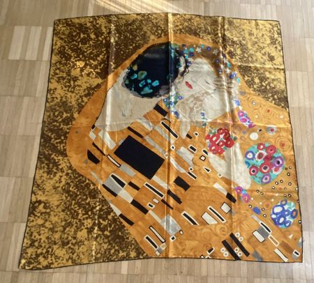 Gustav Klimt Der Kuss Seiden Foulard 🌸