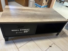 Table basse style industriel bois et métal bon état