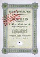 Zwirnerei Max Schwalbe AG, Leipzig - 1922