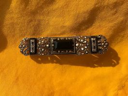 Broche ancienne avec onyx