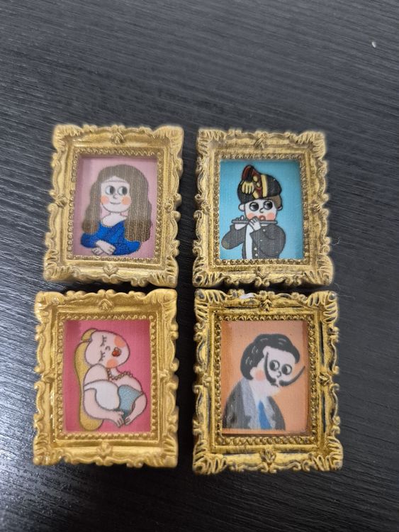 Melody Jane Puppenhaus-Bild Im Goldrahmen – Maßstab 1:12, Ca. 73x58 Mm, Miniatur-Dekoration