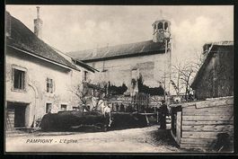Pampigny, L'Eglise, Strassenpartie mit K