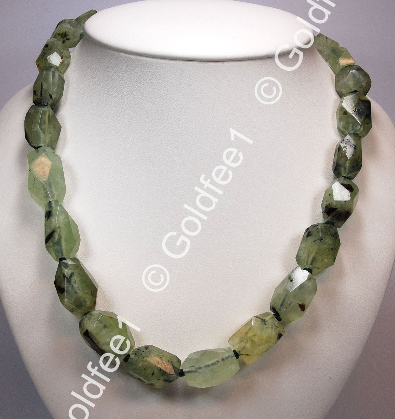 Catenine: Prehnit Kette ca. 54cm 925 Silber – Nuovo e nell'imballaggio originale da Oberglatt ZH venduto da Goldfee1 3