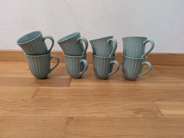 8 Keramiktassen IB Laursen Mynte Farbe mintgrün