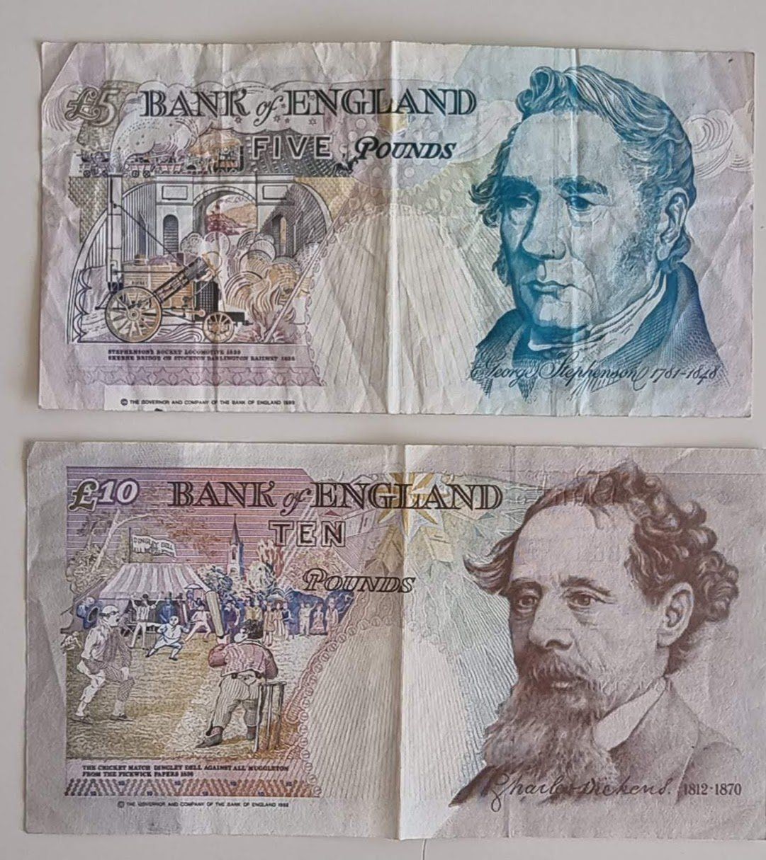 Billets de banque: Billets de banque £5 & £10 - Collectionnez-les! – D'occasion à La Tour-de-Peilz par Resize 1