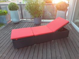 Rattan Liegebett