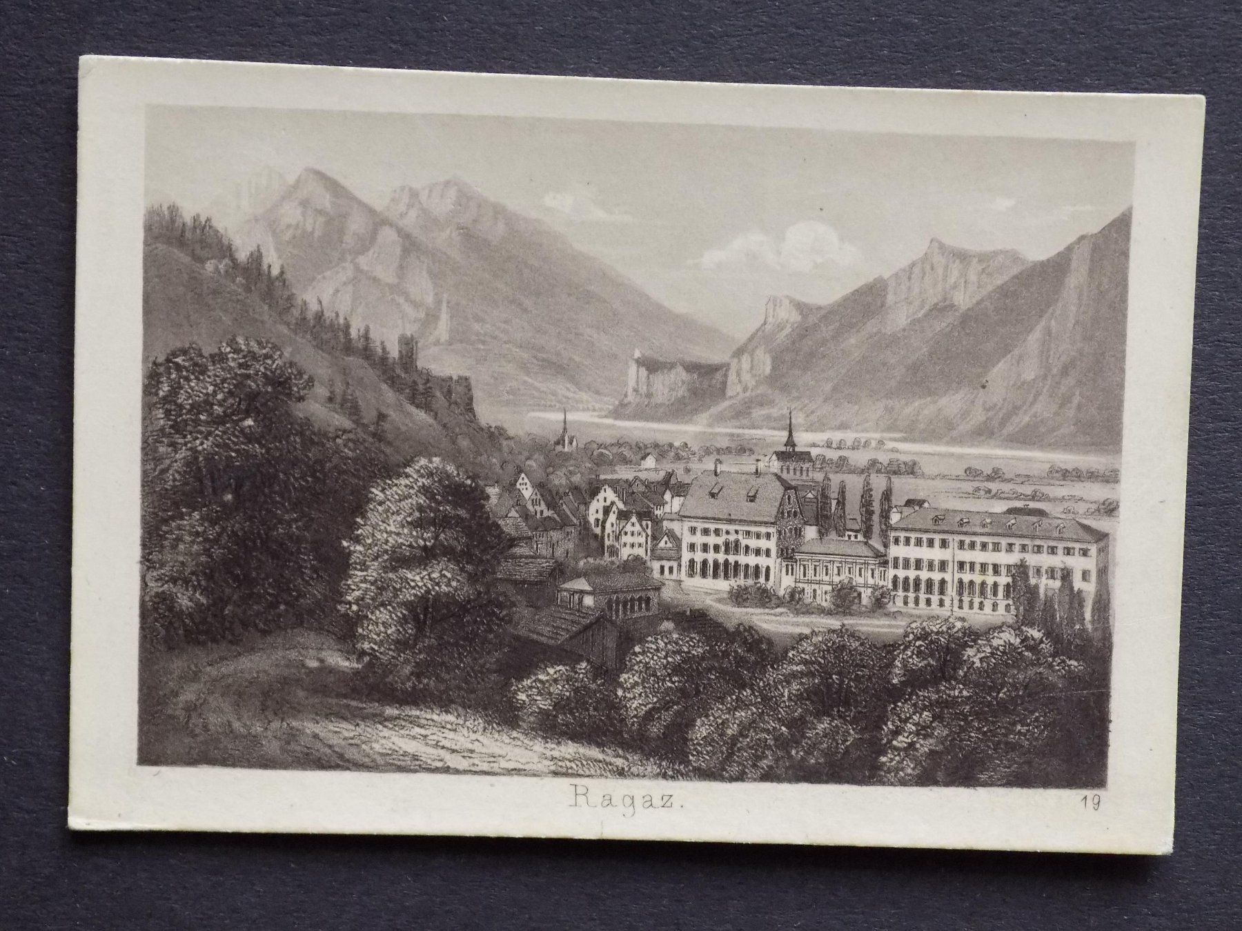 Incisioni: Ragaz kleine Ansicht – Usato da Risch venduto da Rischli15