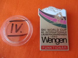 Abzeichen Lauberhornrennen Wengen 1992 Funktionär
