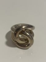 Silber Ring Knoten 925 von Quadrat