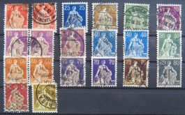 Helvetia mit Schwert gestempelt, Lot 2