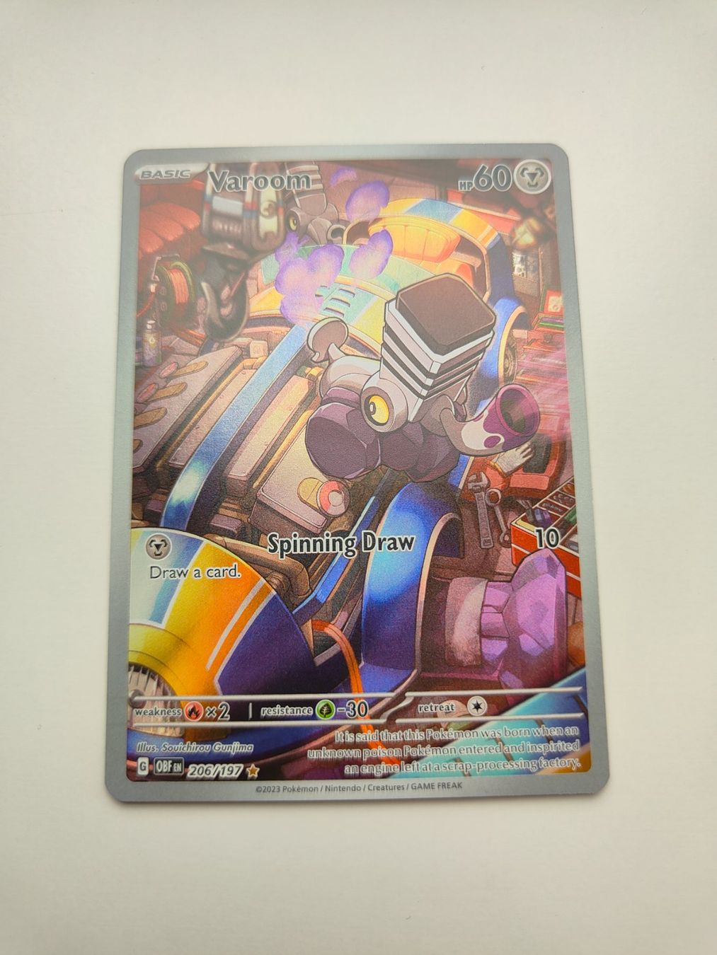 Pokémon Carte collezionabili: Pokemon Varoom Illustration Rare Full Art – Usato da Thalwil venduto da FigurenFreunde
