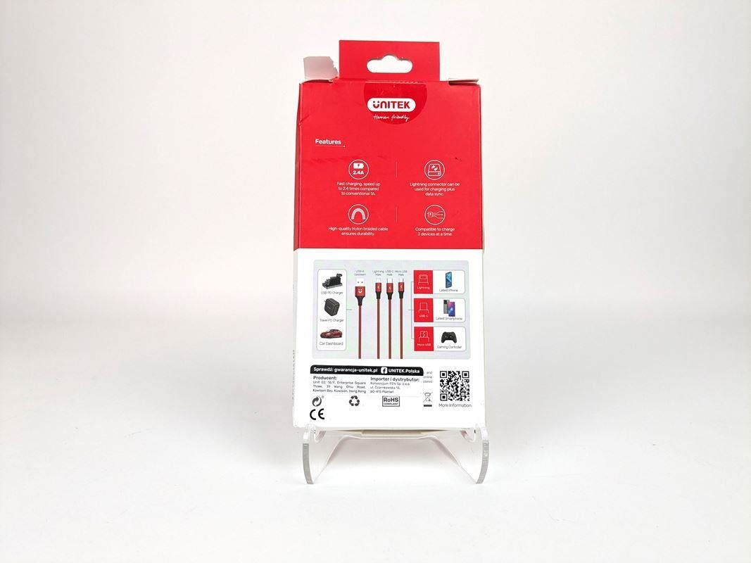 Caricabatterie: UNITEK 3-in-1 USB-Ladekabel – Nuovo (secondo la descrizione) da Thun venduto da Restwert_Thun 3