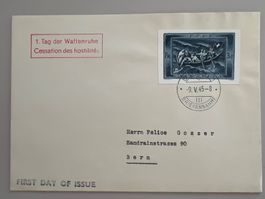 1945   1.Tag der Waffenruhe W 21A auf Brief