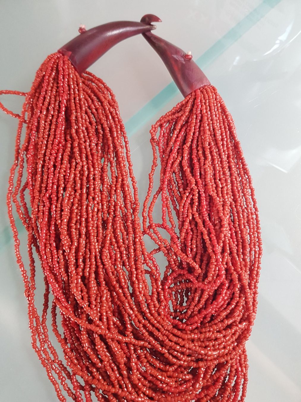 Catenine: Dänische "Gerda Lynggaard- Monies", geschnitzte Hornkette – Nuovo (secondo la descrizione) da Lengnau BE venduto da Mango888 7