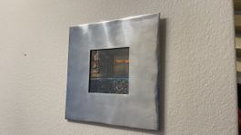 Kunstbild Rahmen aus Metallplatte, Maler unbekannt