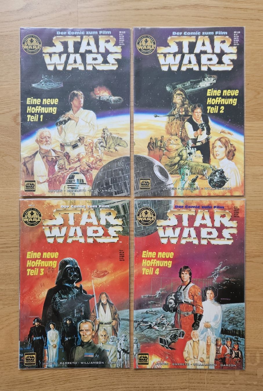 Fumetti: Star Wars Comics "Eine neue Hoffnung" 1-4 1997 – Usato da Rüti ZH venduto da Pacey0 1