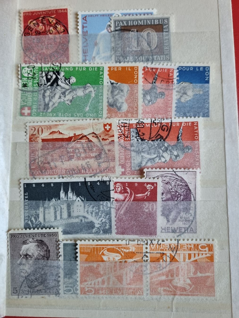 Alle Briefmarken: KLEINE SAMMLUNG SCHWEIZ - AB STRUBEL – Gebraucht aus Heimenschwand von rog_p7h9 4