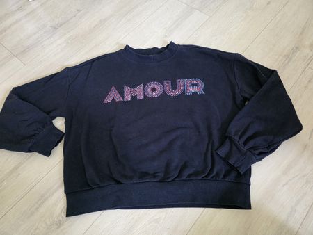 Sweatshirt C&A Amour Aufdruck guter Zustand gr S