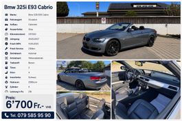 Bmw 325i E93 Cabrio