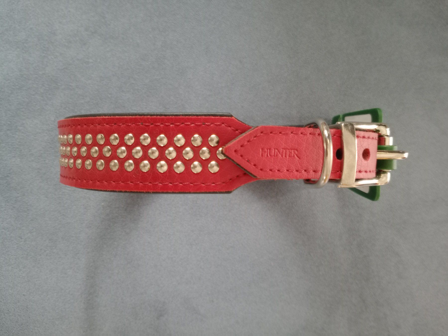 Hunter Guinzagli & Collari: Hunter Hundehalsband Leder  Rot 37 - 42 cm – Nuovo e nell'imballaggio originale da Rüegsauschachen venduto da W4PAW 5