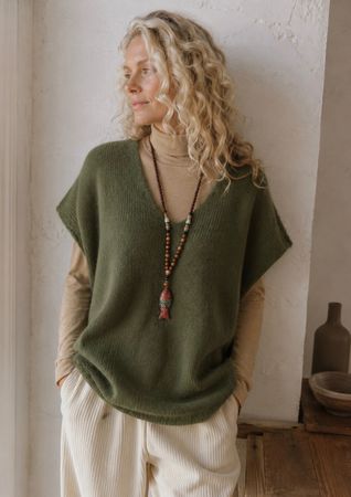 Hübsche stylische Strickweste / Gilet Gr.M-L  NEU