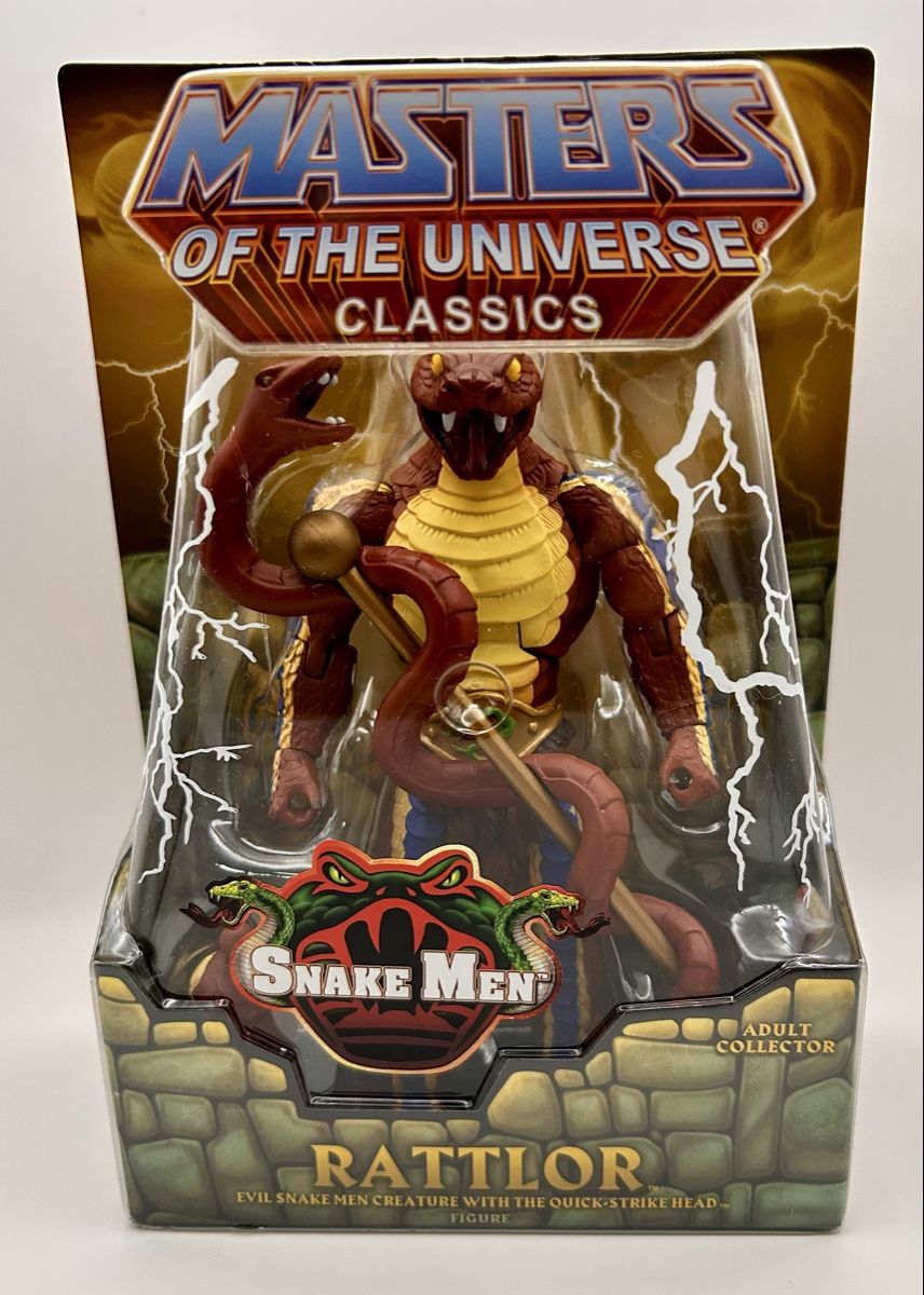 Masters of the Universe Figuren: MOTU Classics Rattlor Figur (2012) – Neu und originalverpackt aus Oberhasli von Schneeschueh