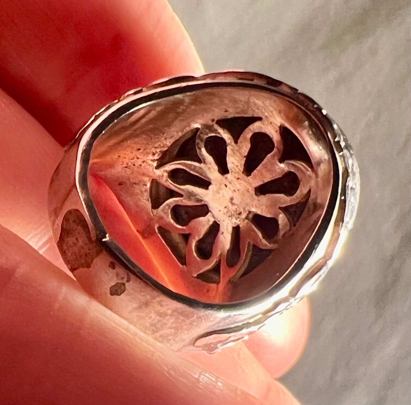 Ringe: Bague argent 925 avec rubis étoilé, doigt 56 – Gebraucht aus Genève von DELIRBEADS 6