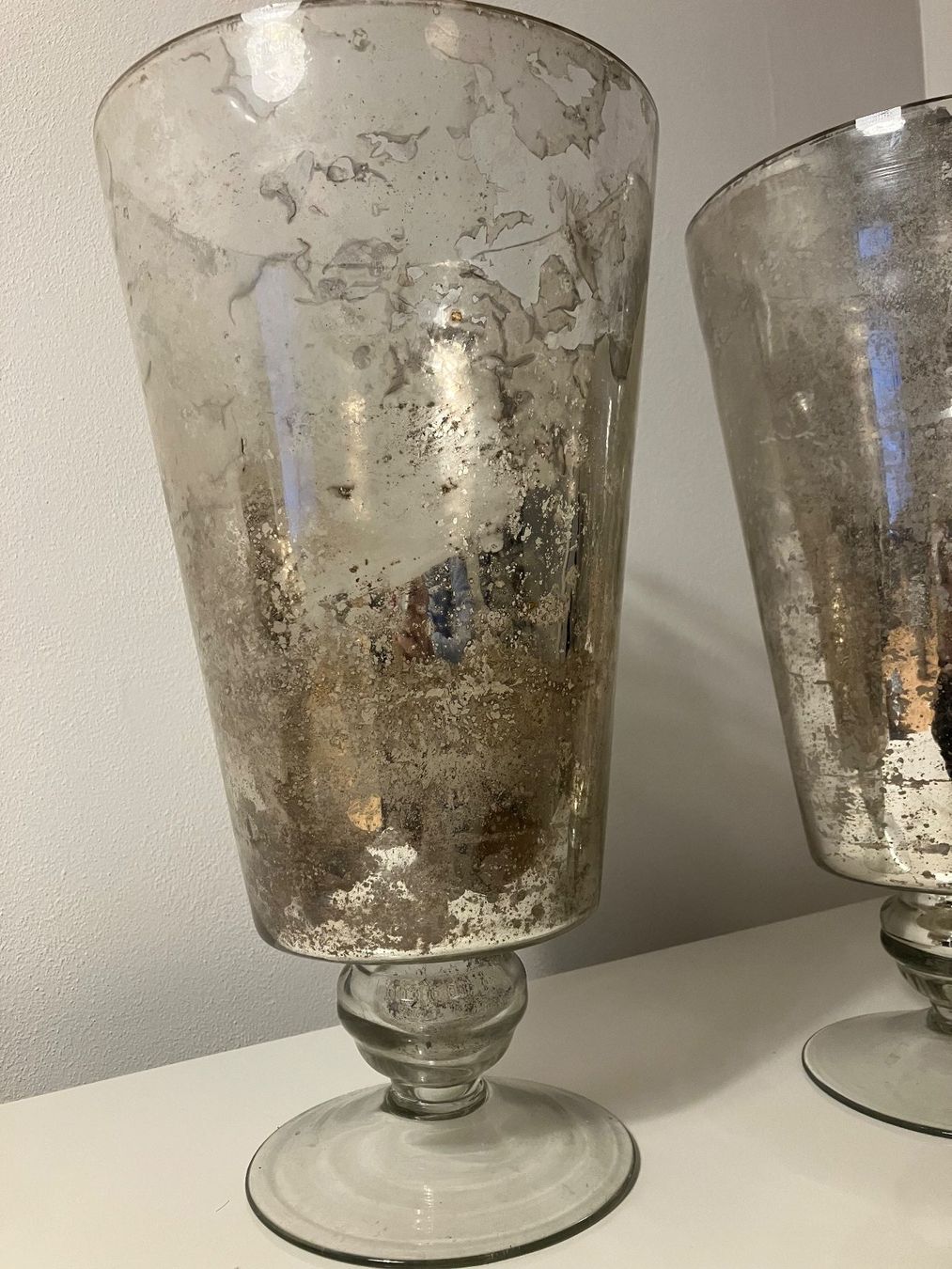 Vasi & Recipienti: Grosse Silberglas Kelch-Vasen – Usato da Balsthal venduto da mau_pz8m