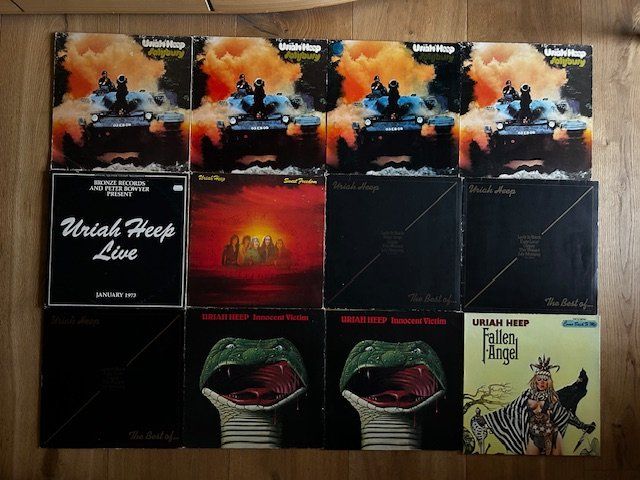 Dischi in vinile: LP Sammlung Uriah Heep 13 LPs, div. Pressungen, top – Usato da Steinach venduto da Jaguare1961