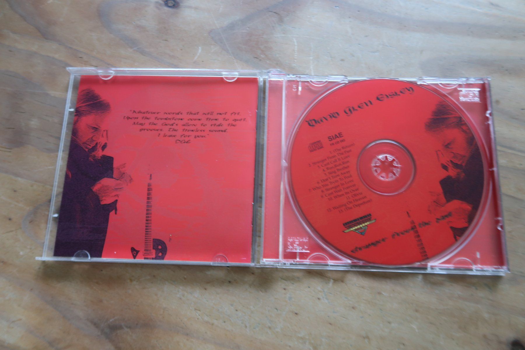 CD: DAVID GLEN EISLEY - STRANGER FROM THE PAST - EX- GIUFFRIA CD – Usato da Basel venduto da Patiscat 3