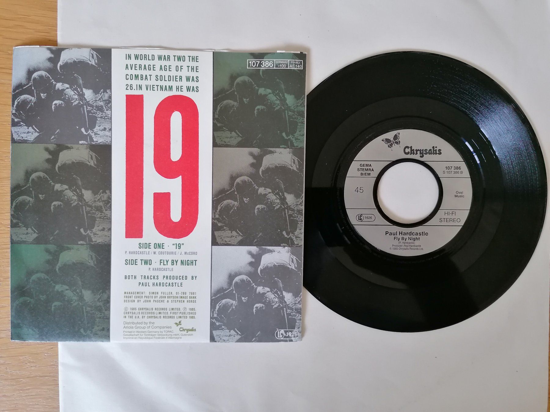 Schallplatten: Paul Hardcastle -- 19 Vinyl 7-inch Single – Gebraucht aus Beinwil am See von Funkthesizer 1